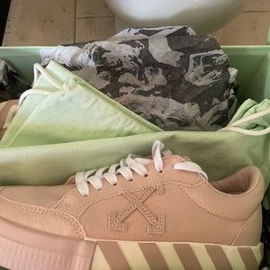 Off white low top sneakers